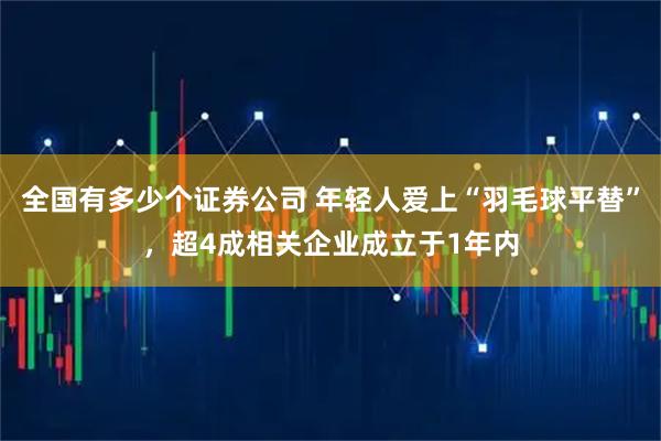 全国有多少个证券公司 年轻人爱上“羽毛球平替”,超4成相关企业成立于1年内